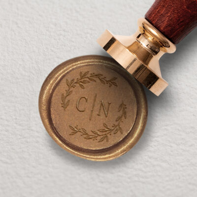 Wachssiegel Stempel Eukalyptusranke