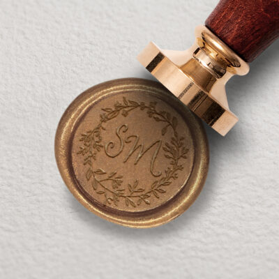 Siegelstempel personalisiert Wiesenblumen