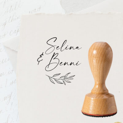 Namen Stempel Hochzeit Zweig
