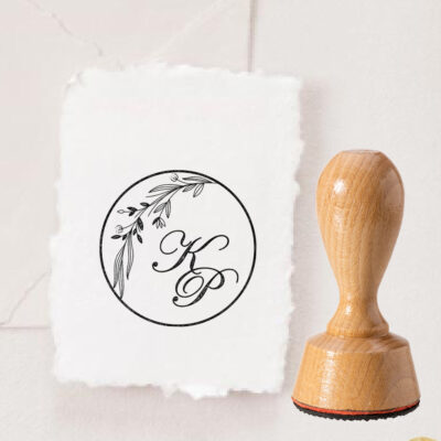 Stempel Initialen Kalligraphie Ranke