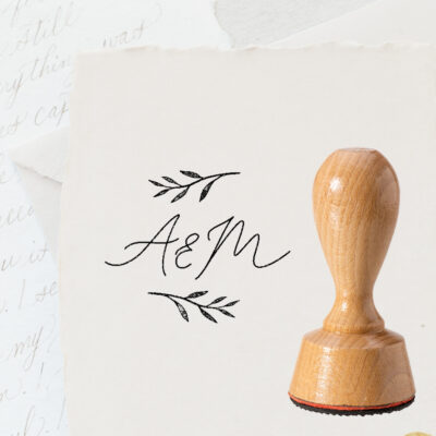 Hochzeitsstempel Initialen Handschrift