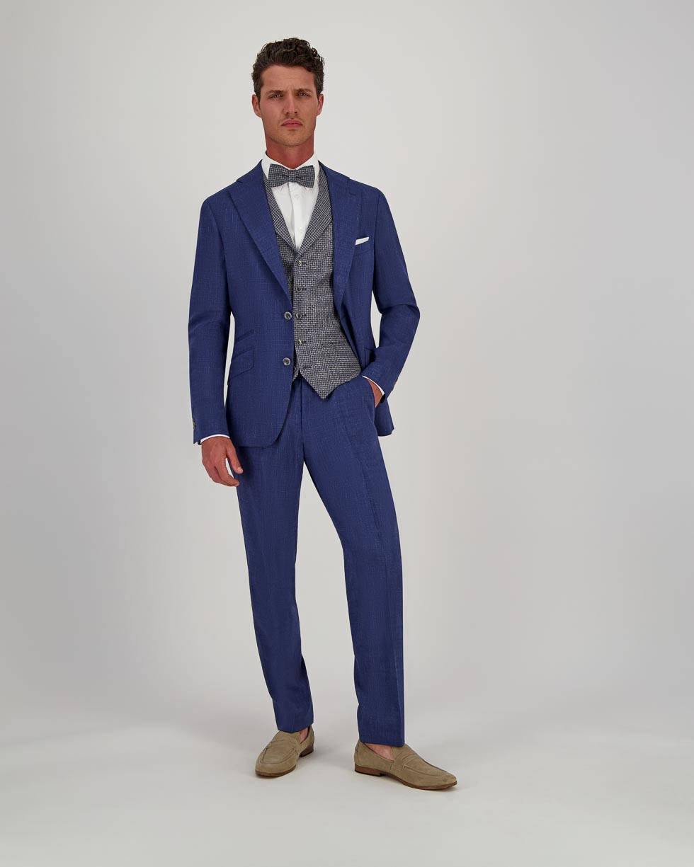 Blauer eleganter Vintage Anzug