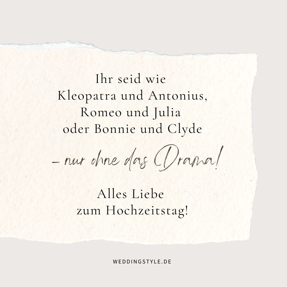 Spruch Hochzeitstag witzig