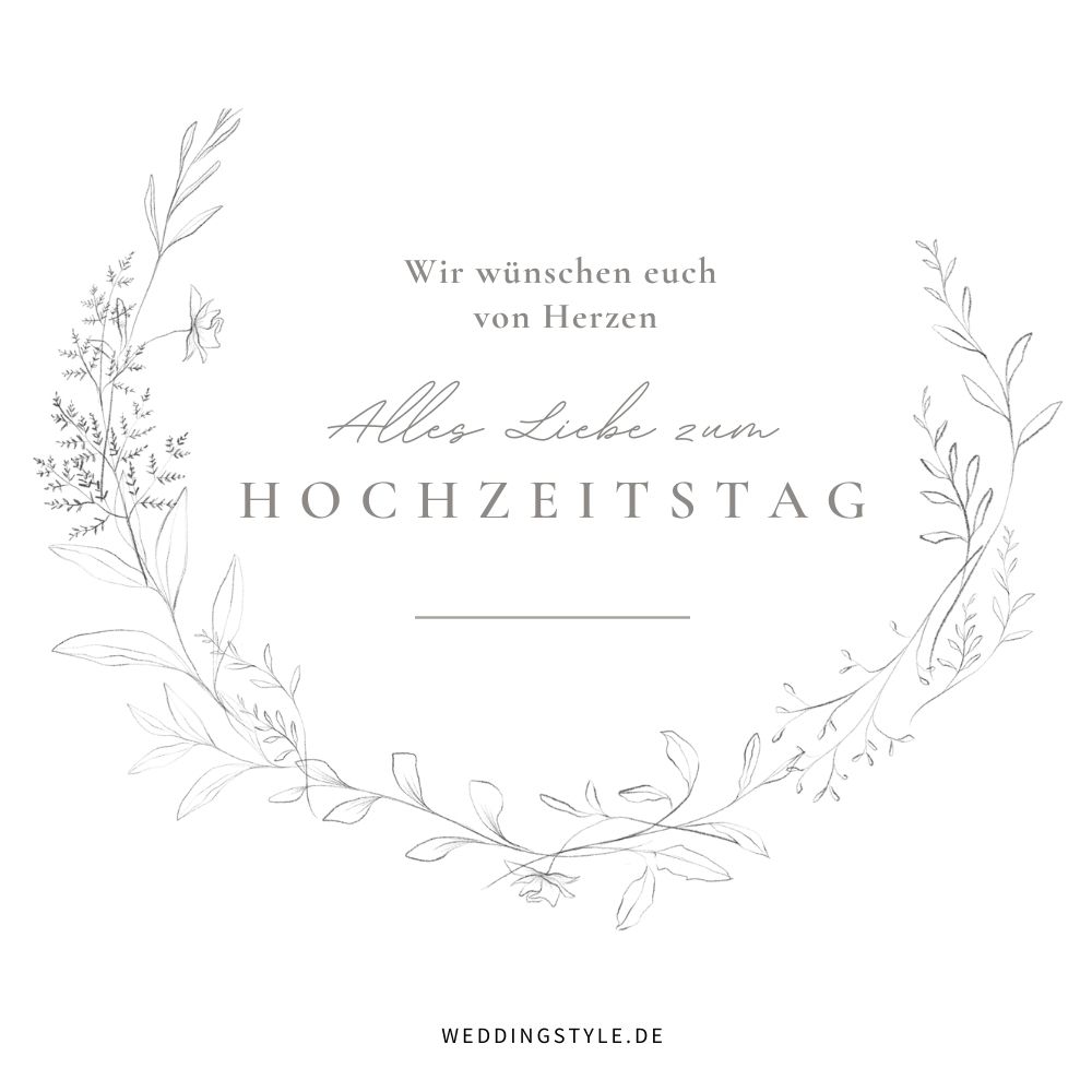 Herzliche Wünsche Hochzeitstag