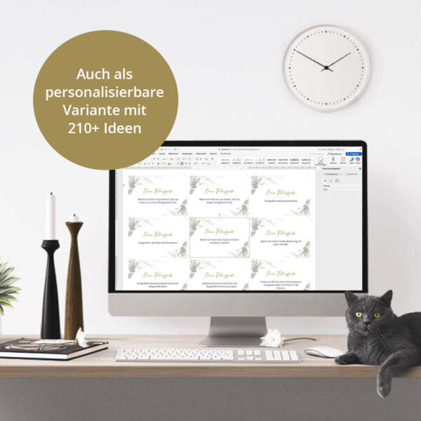 Fotoaufgaben Hochzeit Karten Download Eukalyptus