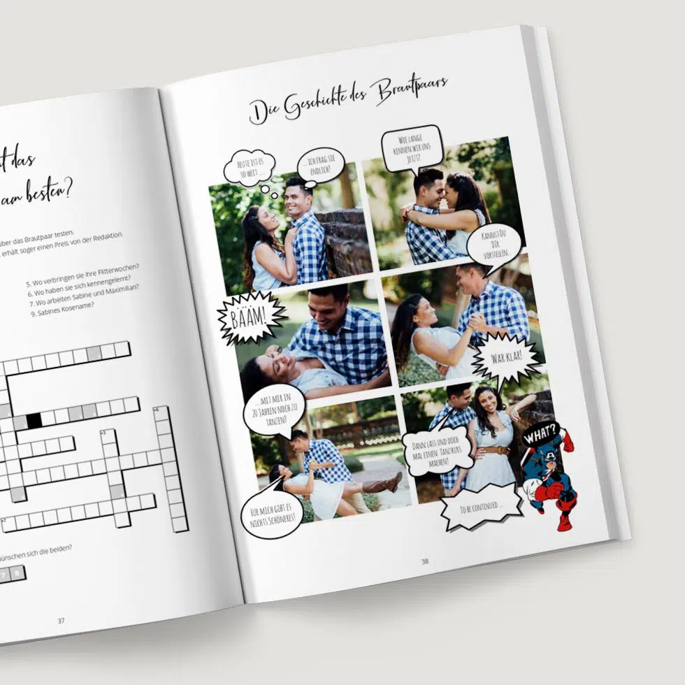 Hochzeitszeitung Lustige Beiträge, die für Unterhaltung
