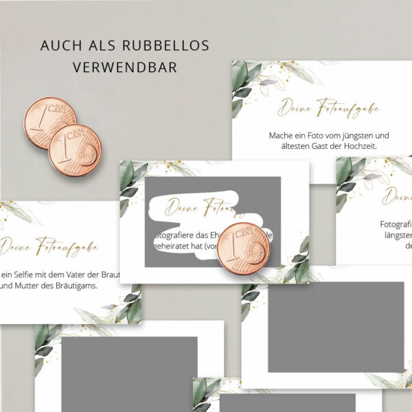 Fotospiel Rubbellose Hochzeit