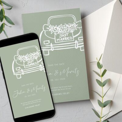 Save the Date Just Married