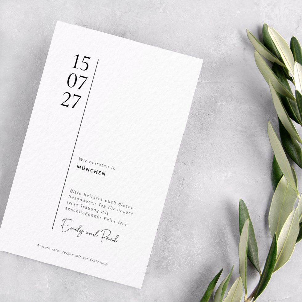 Save the Date Vorlage Design 