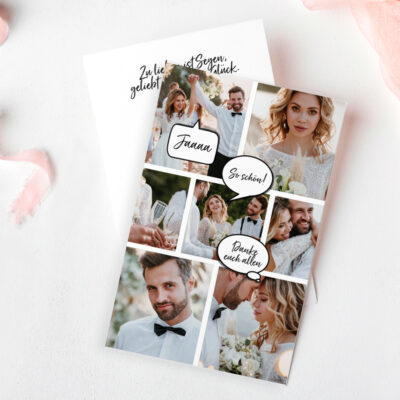 Dankeskarte ausgefallen Comic