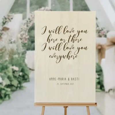 Deko Schild Hochzeit Spruch