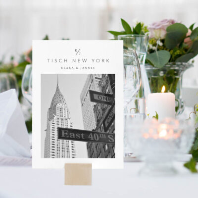 Tischnummern Ideen Fotos Postkarte