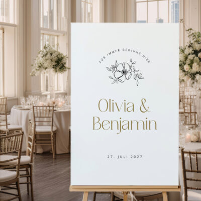 Willkommensschild pure Acryl