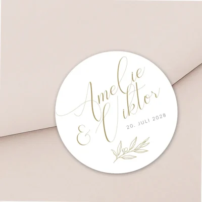 Aufkleber Elegant Branch Gold