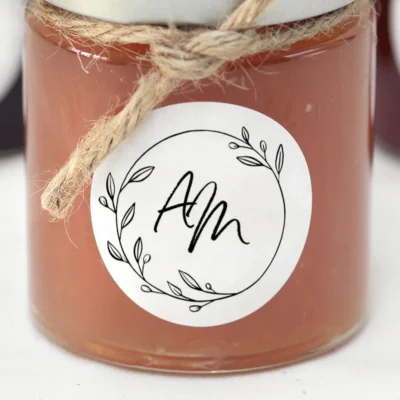 Aufkleber Kranz Hochzeit