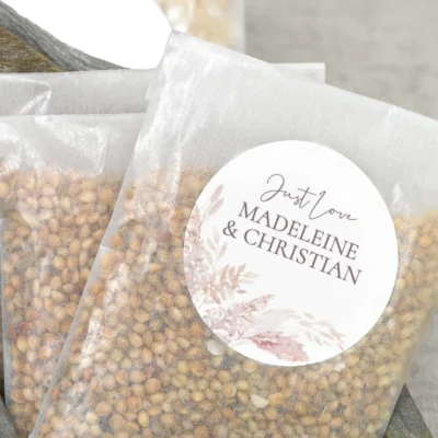 Aufkleber Hochzeit Pampas