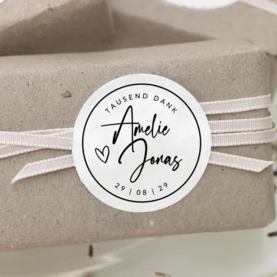 Aufkleber Herz Siegel