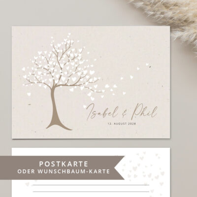 Ballonkarten Wunschkarten Baum