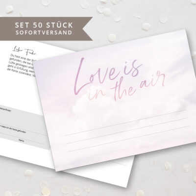 Ballonflugkarten Love is in the Air