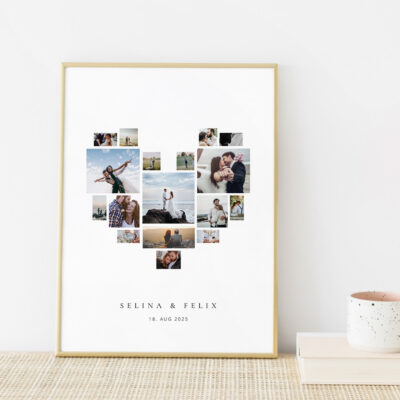 Foto Poster Hochzeit Herz