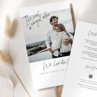 Einladung Hochzeit Polaroid Foto