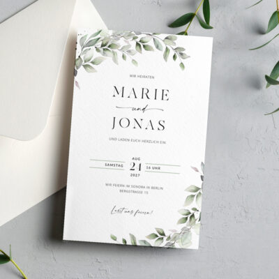 Hochzeitseinladung Vintage elegant