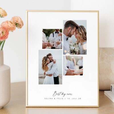 Poster Hochzeitsfotos Erinnerungen
