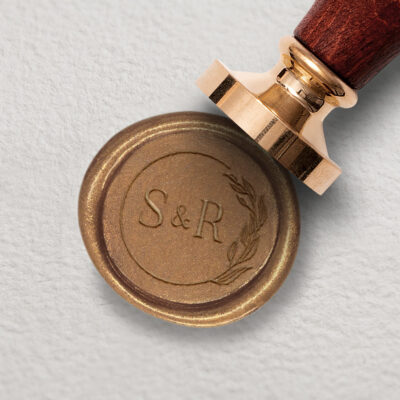 Siegel Eukalyptus elegant Hochzeit