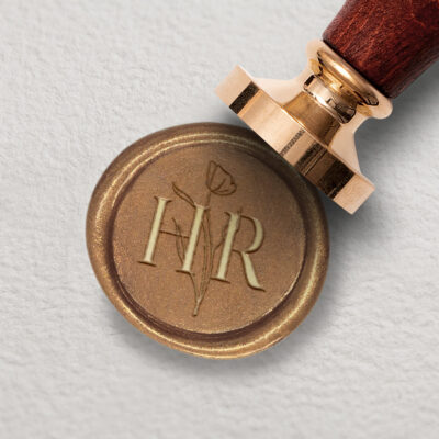 Siegel puristisch Tulpe elegant