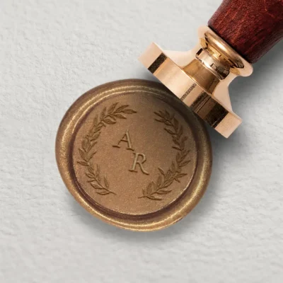 Siegelstempel Eukalyptuskranz romantisch