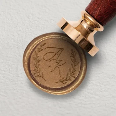 Siegelstempel Olivenzweig romantisch