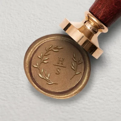 Hochzeitssiegel modern Zweige