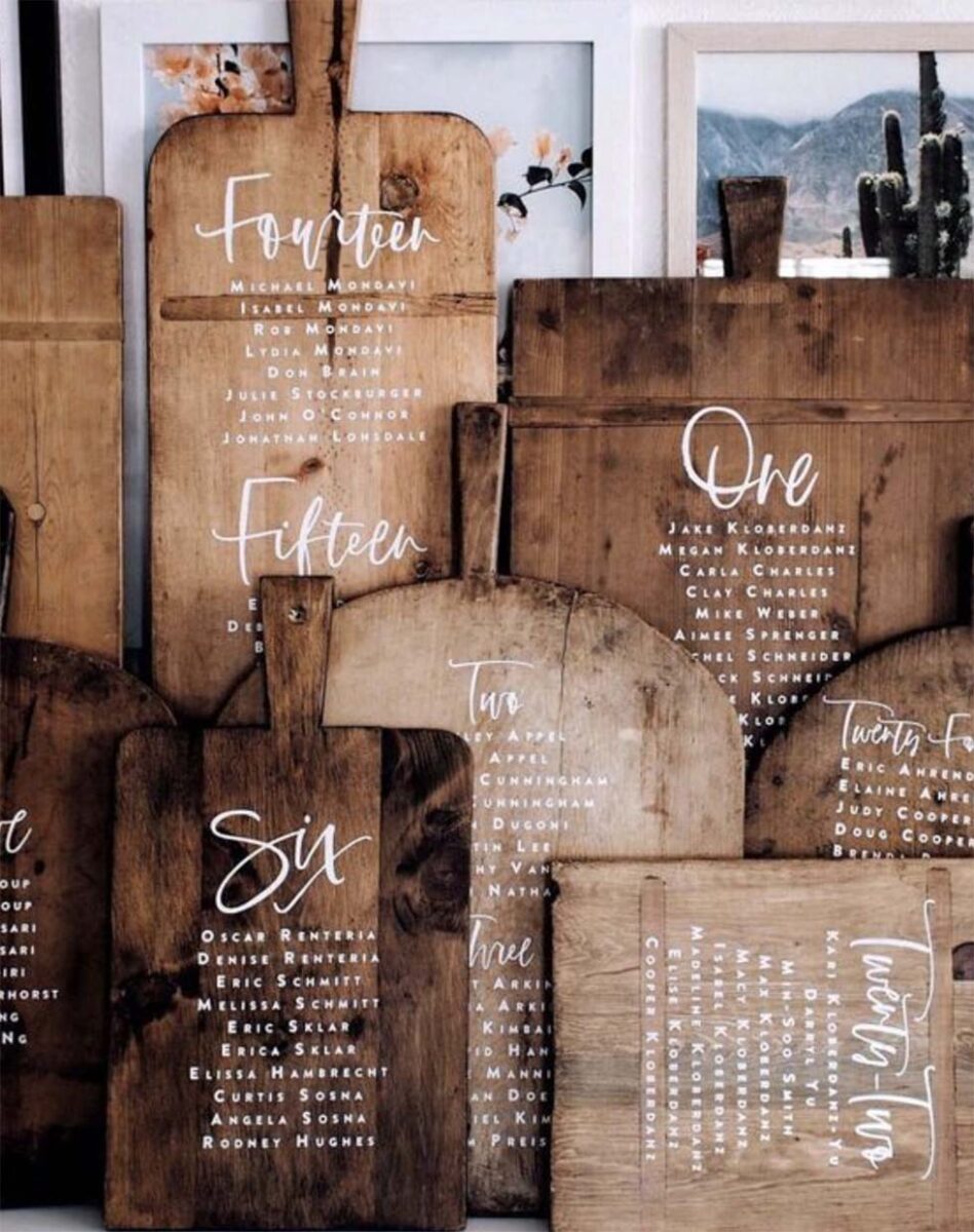 DIY Sitzplan Hochzeit: 145+ kreative Ideen zum Selbermachen