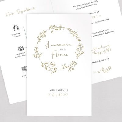 Hochzeitseinladung Just Love Klappkarte