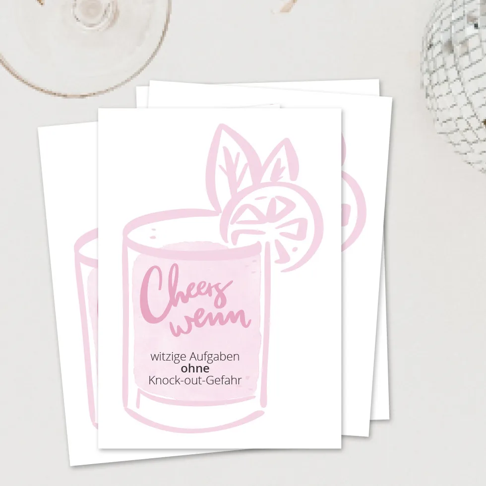 Cheers wenn Trinkspiel Aufgaben JGA