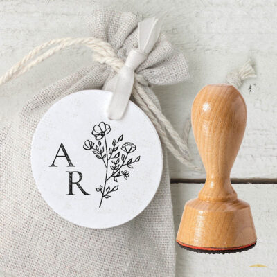 Stempel Hochzeit Wiesenblumen Gastgeschenk
