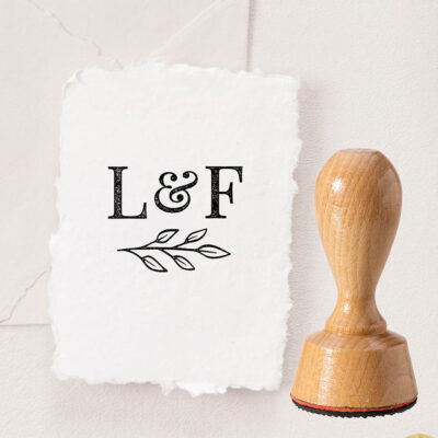 Stempel Hochzeit Buchstaben Zweig
