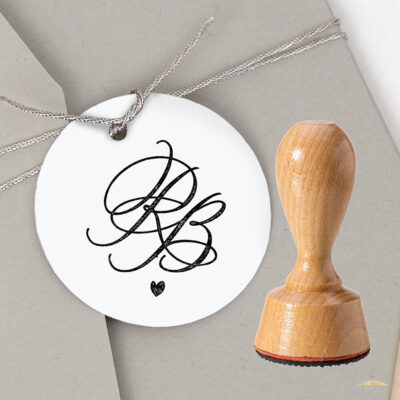 Stempel Hochzeit Gastgeschenke Initialen