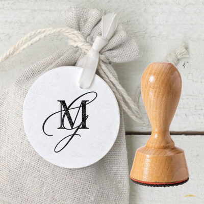 Stempel Hochzeit Initialen elegant Logo