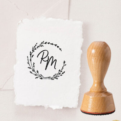 Stempel Hochzeit Logo Gräser