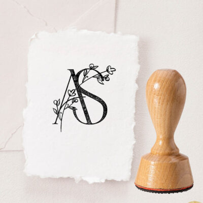 Logo Hochzeit Stempel Initialen