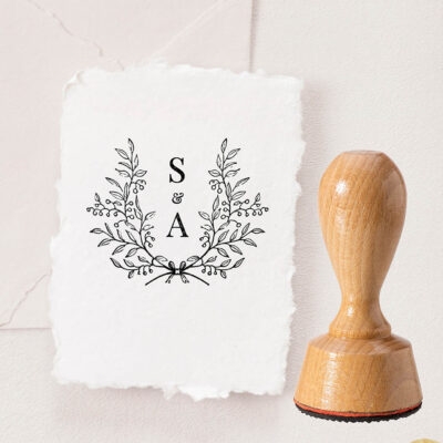 Stempel Hochzeit elegant Logo
