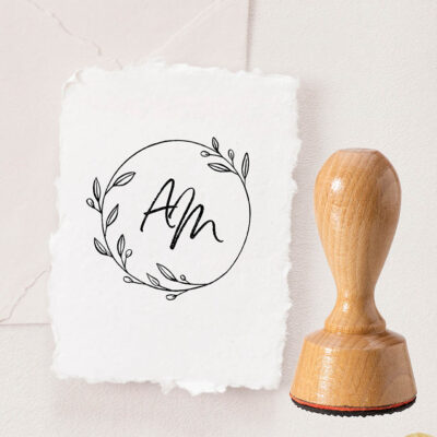 Hochzeit Stempel modern Initialen