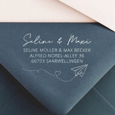 Adressstempel Post Briefumschlag