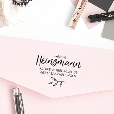 Adressstempel Zweig selbst gestalten