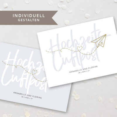 Ballonkarten Luftpost individuell gestalten