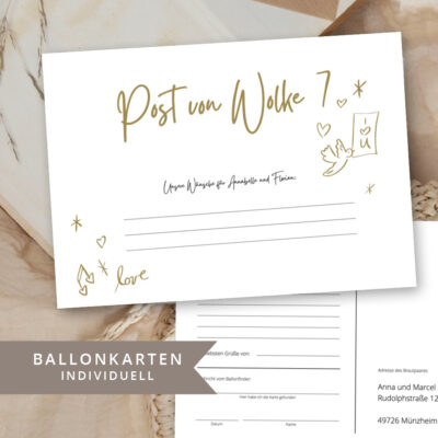 Ballonkarten Post von Wolke 7 gestalten