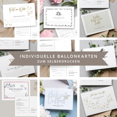 Ballonkarten zum Ausdrucken individuell gestalten