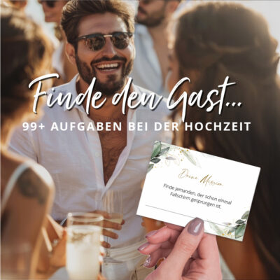 Finde den Gast Hochzeitsspiel