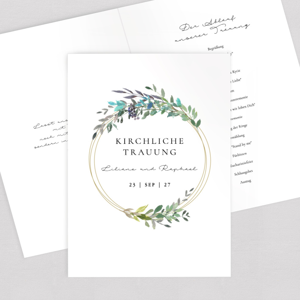 Kirchenheft Umschlag “Bohemian” Kirchenheft Umschlag Bohemian gestalten